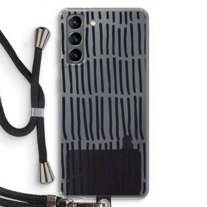 Moroccan stripes: Samsung Galaxy S21 Transparant Hoesje met koord