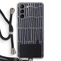 Moroccan stripes: Samsung Galaxy S21 Transparant Hoesje met koord
