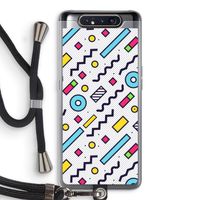 8-bit N°8: Samsung Galaxy A80 Transparant Hoesje met koord