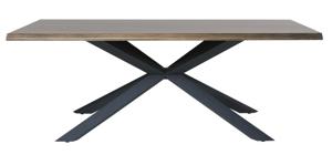 Eettafel Arno Smoked 100x200 cm Fixed - Giga Living