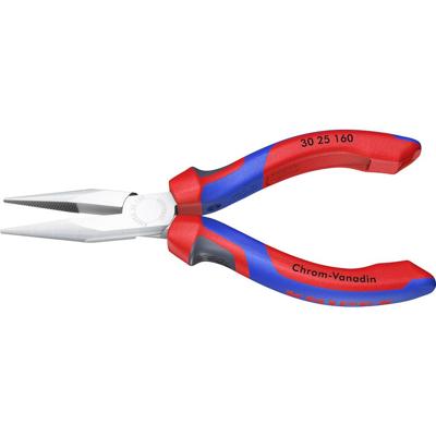 Knipex 30 25 160 Platte rondbektang Elektronica en fijnmechanica Recht Chroom-vanadium elektrostaal 160 mm