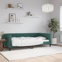 Slaapbank 100x200 cm fluweel donkergroen
