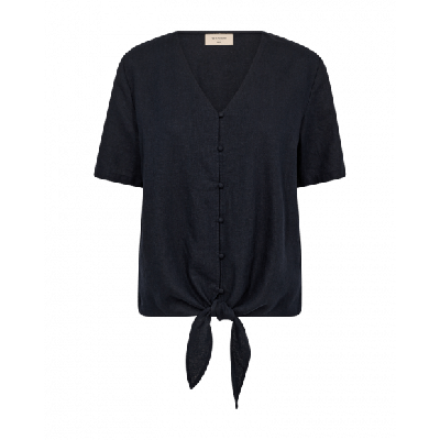 FreeQuent - Blauw | Dames | Blouse | Blauw | XXL | regular | Kamst mode