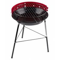 Barbecuegrill rond rood - Houtskoolbarbecues - thumbnail