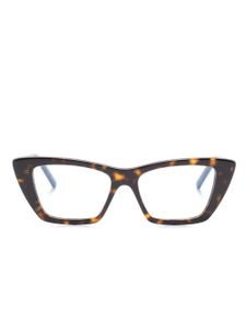 Saint Laurent Eyewear lunettes de vue Mica à monture papillon - Marron