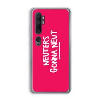 Neuters (roze): Xiaomi Mi Note 10 Pro Transparant Hoesje