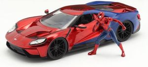 JADA auto Marvel Spider-Man 2017 Ford GT 1:24 die-cast rood