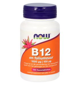 Vitamine B12 1000 mcg en Foliumzuur 100 mcg