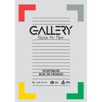 Gallery schetsblok, 180 g/m², ft A5, 50 vel