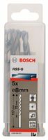 Bosch Accessoires Metaalboren HSS-G, Standard 8 x 75 x 117 mm 5st - 2608595072