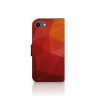 Book Case voor iPhone 7 | 8 | SE (2020) | SE (2022) Polygon Red