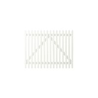 Wit Houten Tuinpoort Skagen Lux 150 x 120 CM - thumbnail