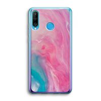 Roze explosie: Huawei P30 Lite Transparant Hoesje