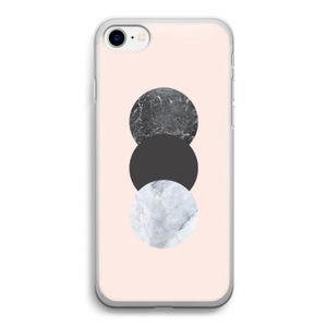 Marmeren cirkels: iPhone SE 2020 Transparant Hoesje