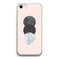 Marmeren cirkels: iPhone SE 2020 Transparant Hoesje