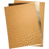 Creativ Company Faux leather papier, vel 21x27,5+21x28,5+21x29,5 cm, dikte 0,55 mm, unikleurig,met folie,bedrukt, 3 vel/ 1 doos