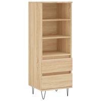 vidaXL Hoge kast 40x36x110 cm bewerkt hout sonoma eiken - thumbnail