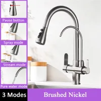 Touch Mengkraan | Chroom Gepolijst | Koud & Warm Water | Uittrekbare Sproeikop