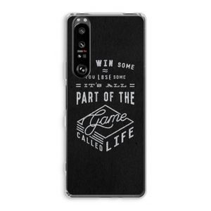 Life: Sony Xperia 1 III Transparant Hoesje