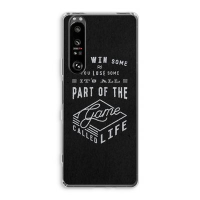 Life: Sony Xperia 1 III Transparant Hoesje
