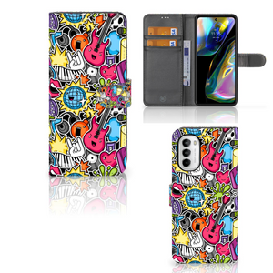 Motorola Moto G52 | Moto G82 Wallet Case met Pasjes Punk Rock