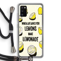 Lemonade: Samsung Galaxy A41 Transparant Hoesje met koord