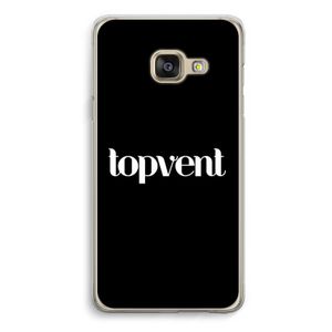 Topvent Zwart: Samsung A3 (2017) Transparant Hoesje