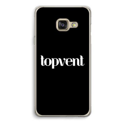 Topvent Zwart: Samsung A3 (2017) Transparant Hoesje