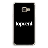 Topvent Zwart: Samsung A3 (2017) Transparant Hoesje