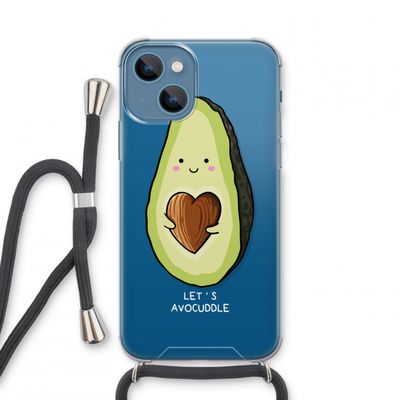 Avocuddle: iPhone 13 mini Transparant Hoesje met koord
