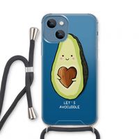Avocuddle: iPhone 13 mini Transparant Hoesje met koord