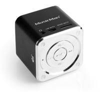 Mini-luidspreker Technaxx MusicMan Mini AUX, SD, USB Zwart