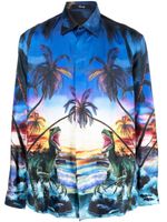 Philipp Plein chemise à imprimé Hawaii - Bleu - thumbnail