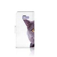Samsung Galaxy A3 2016 Telefoonhoesje met Pasjes Kat - thumbnail