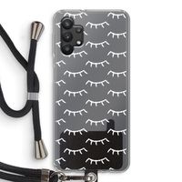 Wimpers: Samsung Galaxy A32 5G Transparant Hoesje met koord