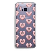 Chicks before dicks: Samsung Galaxy S8 Transparant Hoesje