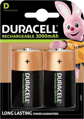 Oplaadbare D batterijen van Duracell (2)