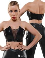 Zwarte lak top, Gerda Zwarte lak top, Gerda