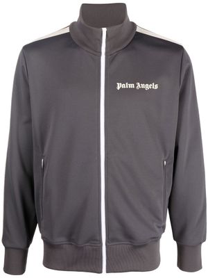 Palm Angels veste de sport à logo imprimé - Gris