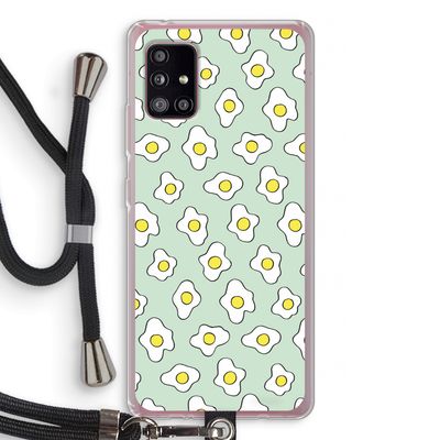 Spiegeleitjes: Samsung Galaxy A51 5G Transparant Hoesje met koord