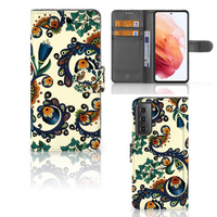 Wallet Case Samsung Galaxy S21 Barok Flower - thumbnail