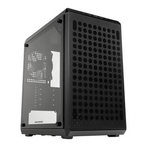 Cooler Master MasterBox Q300L V2 Mini-tower PC-behuizing Zwart 1 voorgeïnstalleerde ventilator, Stoffilter, Zijvenster