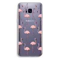 Anything Flamingoes: Samsung Galaxy S8 Plus Transparant Hoesje