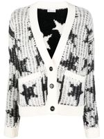 RED Valentino cardigan à étoiles intarsia - Blanc - thumbnail