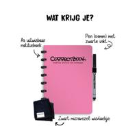 Correctbook Original Blossom Pink A5 lined - Uitwisbaar / Herschrijfbaar Notitieboek Correctbook Original Blossom Pink A5 lined - Uitwisbaar / Herschrijfbaar Notitieboek