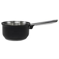 Svenska Living Steelpan - D16 cm - zwart - RVS - 1L - sauspan/juspan - alle warmtebronnen