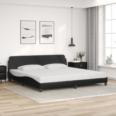 Bedframe "Dover" kunstleer zwart 200x200 cm