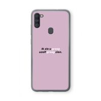 uzelf graag zien: Samsung Galaxy A11 Transparant Hoesje