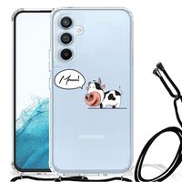 Samsung Galaxy A54 5G Stevig Bumper Hoesje Cow - thumbnail