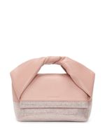 JW Anderson sac cabas Twister médium en cuir - Rose